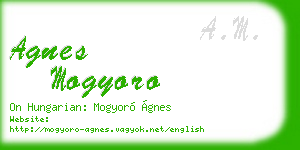 agnes mogyoro business card