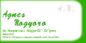 agnes mogyoro business card